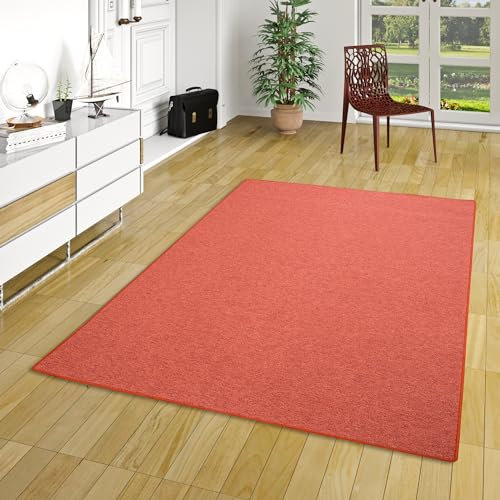 Snapstyle Schlingen Velours Teppich Modern Einfarbig | Flurteppich | Wohnzimmerteppich | Küchenteppich robust und pflegeleicht | Viele Größen und Farben