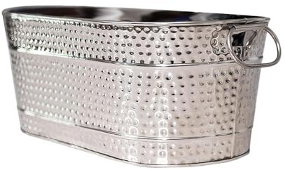 predolo Secchiello per Il Ghiaccio con Vasca zincata Secchielli per Birra Vasca per Il Ghiaccio per Cocktail di Raffreddamento del Vino con Birra Champagne