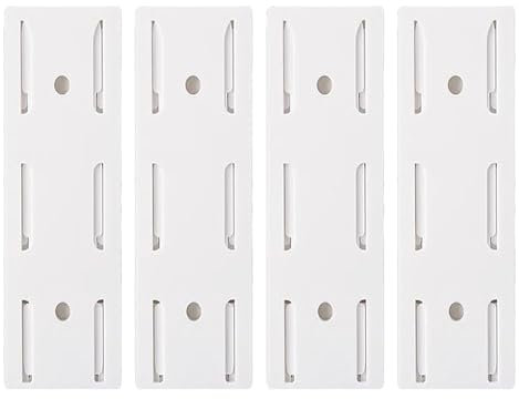 4 Pièces Fixation Murale Multiprise Auto-adhésif, Support Câbles Autocollant Cuisine Bureau