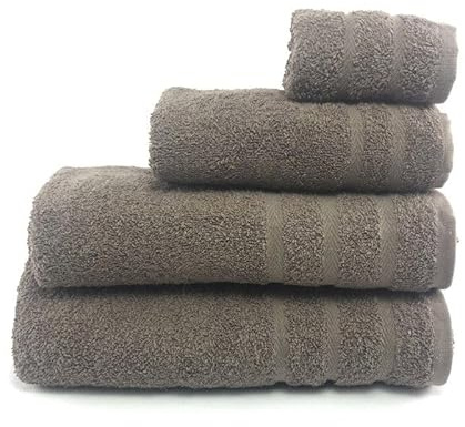 Rufino Díaz Toalla Rizo 100% Algodón 500gr/m2 Leticia (Topo - Baño 70x140cm) - Tejido absorvente, Suave y Resistente - para baño, SPA, Piscina