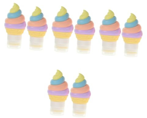 Gatuida 8piezas Botellas De Para Salsas De Contenedores Forma De Helado Para Aderezos y Ketchup Fáciles De Limpiar y Usar