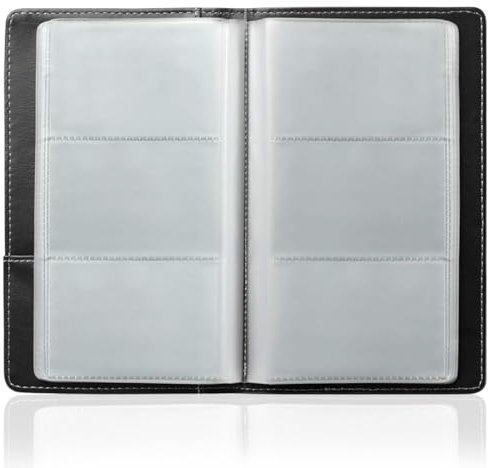 JEYORZY 1 pcs Visitenkartenmappe, visitenkarten aufbewahrung für 60 Karten, Visitenkarten Aufbewahrung, PU-Leder Visitenkartenmappe, Visitenkarten-Organizer, für Kreditkarten Visitenkartenbuch