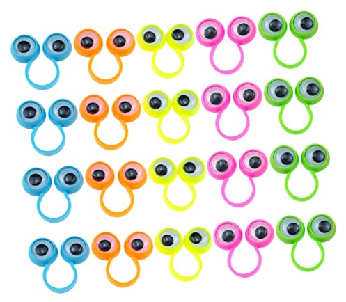 Didiseaon Jouets Doigts Garçon Et Filles Bague Œil Mobile Lot De 30 Pièces Jouets Éducatifs Interactifs Pour Garçon Et Filles Présent Amusant Et Portable