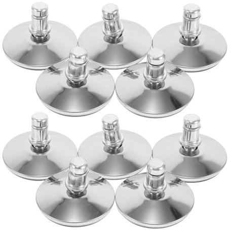 Artibetter 10pièces Roulettes de Remplacement pour Chaise de Bureau Patins Antidérapants Profil Bas Roulettes Fixes pour Sols Durs et Moquette Compatible Plupart des Chaises