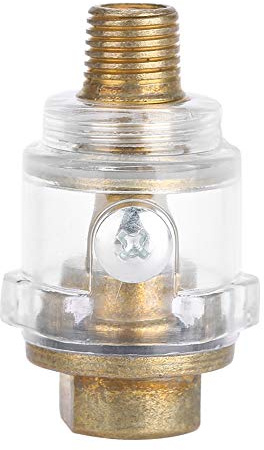 Lubricador de engrasador, lubricador de aceite de herramienta neumática en línea BSP 1/4 Mini, tubo de compresor de engrasador Lubricación automática para tubo de compresor de aire de herramienta neu