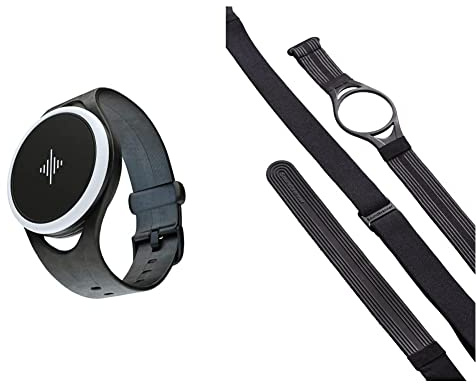 Soundbrenner Pulse: Das Erste Tragbare und Vibrierende Metronom Für Musiker & Body Strap Halterung für Pulse, Schwarz