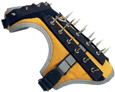 Chaleco de coyote de perro con puntas, chaleco de punta para protección de perros pequeños - Arnés de cachorros de búhos - Reflectivo Coyote Gile Spishes Dog Harness para Escudo Tu mascota de com
