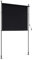 GOPLUS Toldo Vertical Exterior Terraza Enrollable, Pantalla Exterior Extraíble con Manivela, Altura Ajustable, Sin Taladrar, Protección Solar/Pantalla Privada, para Balcón, Negro (200x220-310 cm)