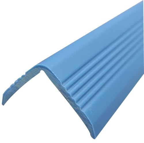 Paraspigoli per Bambini, Protezioni Autoadesive per Bordi Scale, Protezioni Angolari in PVC Utilizzate per Gradini, Angoli, Colonne e Bordi di Tavoli(Blue,3.5 * 3.5 * 500cm)