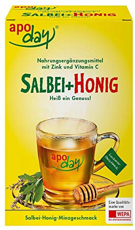Apoday Heißer Salbei+Honig+Vit.C+Zink Pulver