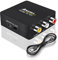 AMANKA Adaptateur RCA vers HDMI, 3RCA Composite AV vers HDMI Vidéo Audio Convertisseur avec câble de Charge USB Support 720 1080P pour PC PS3 TV STB VHS VCR DVD Projecteur