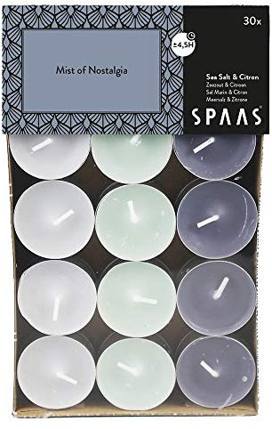 SPAAS 30 Duft-Teelichter Farben sortiert, ± 4,5 Stunden - Mist of Nostalgia