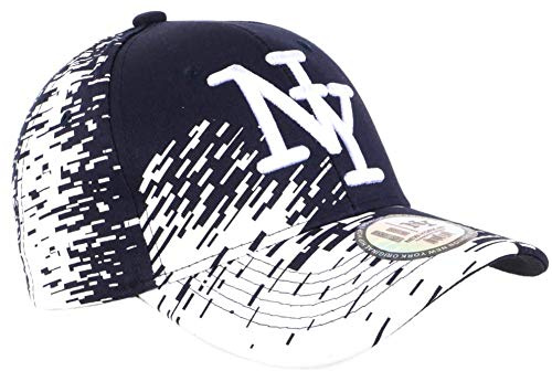 Cap NY, Marineblau, Tags, weiß, City Fashion Baseball Noryk – Uni, blau, Einheitsgröße