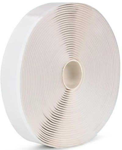 LLPT Butyl Klebeband | Dichtband selbstklebend | Wasserdichtes Klebeband | Reparatur-klebeband | Weiß | Ideal für RV-Fenster Bootsabdichtung und EPDM-Dächer (WST233) | 2,5 cm x 10 m