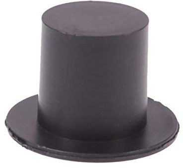 TOYANDONA 100 Stück Mini Schwarze Zylinder Hüte Kunststoff Miniatur für Kunsthandwerk Weihnachten Widmung DIY Lieferungen 23 * 16Mm