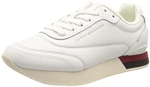 Tommy Hilfiger Damen Runner Sneaker Sportschuhe, Weiß (White), 41 EU