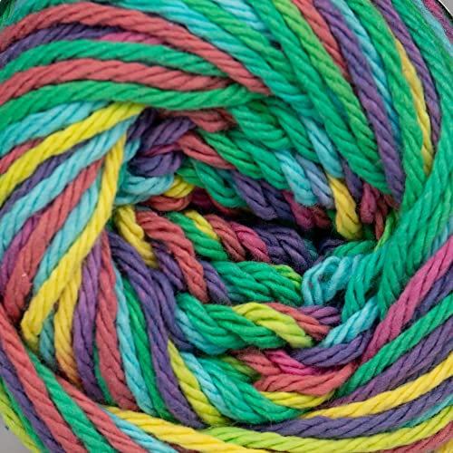 Craft County 3-pack 100 % bomullsgarn – storlek 4 medelvikt – perfekt för hantverk, kläder, tillbehör och mer!