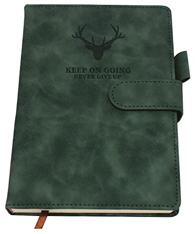 Notizbuch A5 liniert,Hardcover Tagebuch Mit 360 Seiten Und 80gsm Premium-Papier. Für Notizen, Planung, Studium, Reisen, Zeichnungen, Skizzen Und Projekte(grün)