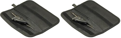 Stoplock RFID Contactless Protection Pouch Purse Wallet SS5433 - Anti-Theft Signal Blocker Credit Card Key Fobs Mobile Phones,Black,192mm x 100mm x 9mm (Pack of 2)