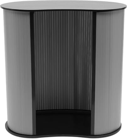 Vielrosse Empfangstheke, Klappbare Kassentresen, Holz Messetheke Verkaufstheke Abnehmbar Rezeption mit Tragetasche für Messen Promotionen Geschäftstreffen und Andere Ausstellungen bis zu 50kg