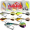 Paradox Fishing Infinity Jig Spinner 5er Set 20g - Spin Jig zum Barsch Angeln Barsch Köder Zander Hecht Spinnerbait Spinn Köder – Barschköder