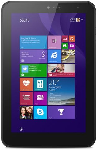 HP Pro QuadCore 8 Zoll Tablet PC mit Windows [HD Touch Display - 32GB - WiFi - Bluetooth - Webcam] - schwarz (Generalüberholt)