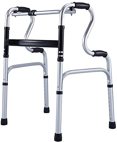 QHLMLL Deambulatore Pieghevole con Ruote Deambulatore Regolabile per disabili Wheelair Storage Ausilio per la Mobilità Camminare per Anziani Anziani disabili Doppio Comfort Atmosfera
