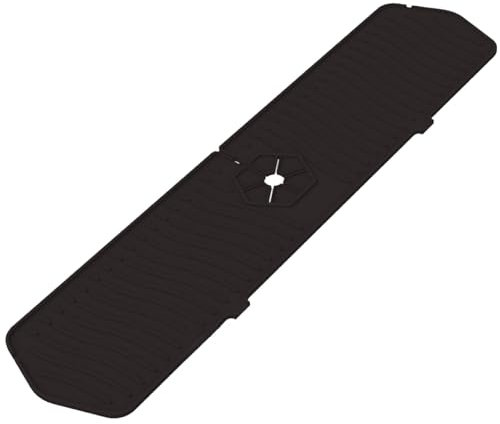 Kitchen Sink Splash Guard, Sink Splash Guard, Silicone Sink Splash Guard, Sink Water Splash Guard, Sink Guard, Double Sink Splash Guard, Sink Faucet Splash Guard 61 x 14.8cm (Black)