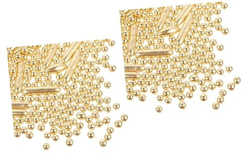 Cabilock 2 Packungen Kuchendekoration Zarter Streusel Für Kuchen Dekorative enstreusel en Selbst Streuen en Kreative Für en Essbar Tassen Golden Legierung