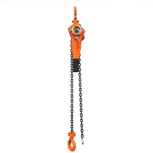 Chain Hoist 3t 1.5m - Manual Lever Block Lever Hoist with Steel Chain, 2 Heavy Duty Hooks, Ratchet Puller for Warehouse Building and Factories