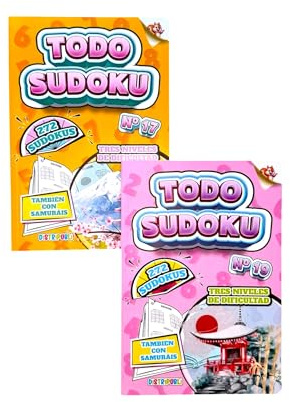 Genérico Sudokus Pack De 2 Libros 544 Pasatiempos En Español, Letra Grande Tres Niveles De Dificultad Ideal para Adultos Y Mayores Edición Actualizada