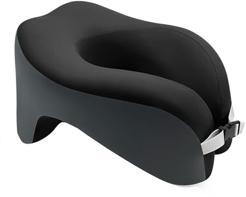 Hattba Almohada ergonómica ergonómica de oficina excepcional para cuello y relajación, espuma viscoelástica, durabilidad y cómodo cojín