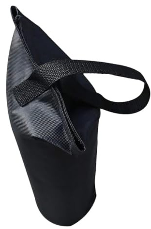 Homoyoyo Saco de Arena Plegable Resistente al Viento para Toldos y Cenadores Tela Oxford Negra Tamaño 15X40 CM Bolsa de Lastre para Carpas y Uso Exterior