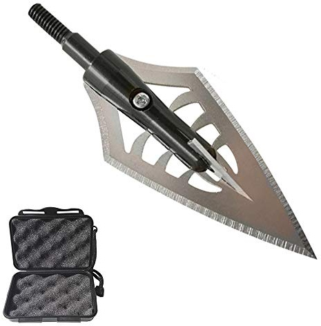 MILAEM 6pcs Punte da Caccia per tiro con L'Arco 160 Grain Punte di Freccia 144 Grain Punte per frecce Punti di Caccia per balestre e frecce ad Arco Composto (Type 2)