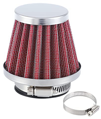 Pindex Filtro aire Moto: Filtro De Aire universal de admisión de aire frío Apto para Pit Dirt Bike Moto ATV Scooter (34mm 35mm 36mm)