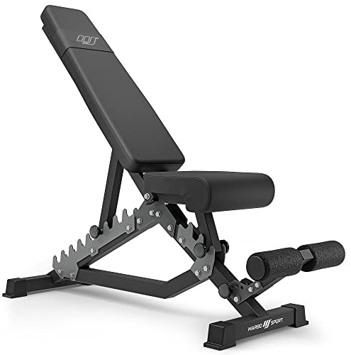 Marbo Sport - MS-L101 2.0 Panca pesi regolabile - Struttura robusta e durevole - Seduta e schienale regolabili - Macchina multifunzionale per l'allenamento domestico - Nero