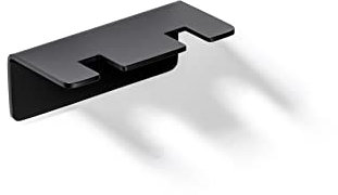 Sagittarius One 30S1-B Väggmonterad Tandborsthållare | Premium Rostfritt Stål | Skruvfri Installation | Tandborste & Elektriska Tandborsthuvuden | Modernt Badrumsaccessoar - Matt Svart