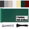 Ufamiluk Windschutz Balkon 150x500cm Wetterfest UV-Schutz Blickdichte 100% Privatsphäre balkonbespannung für Garten Balkon Zaun Terrassen Swimming Pool Dunkelgrün