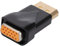 Acahhotxx Adaptador Displayport a VGA chapado 1080P estándar macho a VGA macho para laptop, PC, proyector, monitor, Displayport a VGA, adaptador Displayport, convertidor para computadora portátil