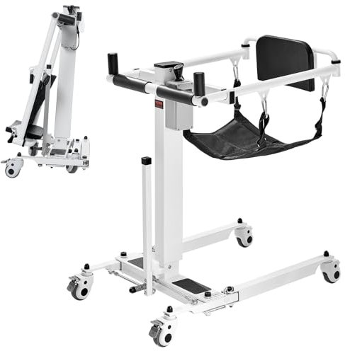 VEVOR Elektrischer Patientenlift-Transferstuhl 960 x 600 x 945 mm, faltbarer Patientenlift-Rollstuhl für das Auto zu Hause, Höhe und Breite verstellbar, Transferhilfe für ältere Menschen, 100 kg