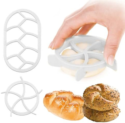 Juego de sellos para panecillos, 2 piezas de sello de pan, prensador de pan para sellos, moldes de pan, herramientas para hacer masa, galletas, prensa, pan, accesorios para hornear