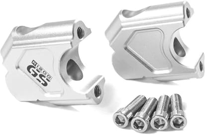 HZBHD Elevadores de Manillar Elevador De Manillar De Motocicleta para BMW R1200GS 2004-2008 R 1200 GS Adventure 2005-2008 Abrazadera De Manillar De Montaje De Barra(Plata 1)
