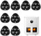 8Pcs Appliance Wheels for Kitchen Appliances, Self Adhesive Caster Wheels, Mini Casters, 360° Swivel Mini Caster Wheels, Stainless Paste Appliance Rollers Sliders Roulettes with 3 Ball Bearings, Black