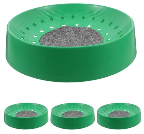 DIYEAH Lot de 4 Bols Nid de Pigeon en Abs Robuste, Bassins D’élevage pour Œufs, Surface Lisse, Adapté la Reproduction et Éclosion en Cage, pour Pigeons et Petits Oiseaux D’élevage