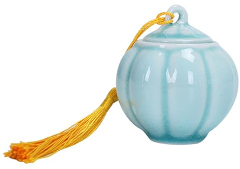Mini Pumpkin Ceramic Spice Container with Moisture-proof Lid Halloween