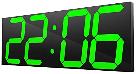 Orologio da Parete Digitale con Telecomando, Orologio da Parete Digitale Grande Molto Grande Display LED, Orologio da Parete Elettronico per Uso Domestico Orologio Specchio Digitale LED 100-240 V
