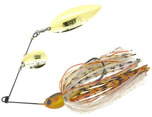 Berkley DEX Spinner Bait Pike Hecht, Perch Barsch Angelköder, Matt Kinkuro