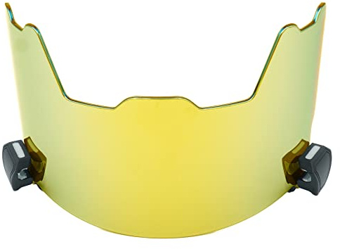 Full Force Badass Crown Football Visier - Mirror Gold für Erwachsene - Irisierende Farben - Polycarbonat-Kunststoff - Im deutschen Spielbetrieb erlaubt