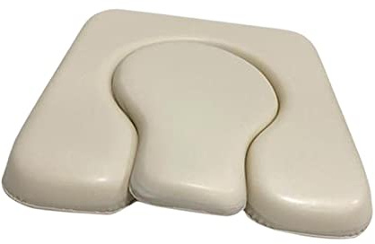 Perfeclan Coussin de siège d'aisance universel coussin de toilette détachable confortable éponge rembourré étanche pour chaise de douche commode