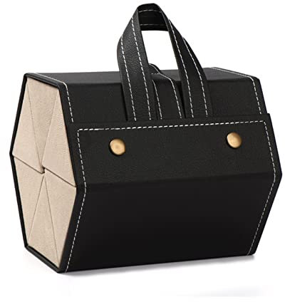 Scatola per la Conservazione Degli Occhiali Sole, Scatola Pieghevole Occhiali, Scatola Portatile Occhiali, Contiene 6 Occhiali Sole, Ideale Conservare Gli Occhiali Sole Quando si Viaggia(Nero)
